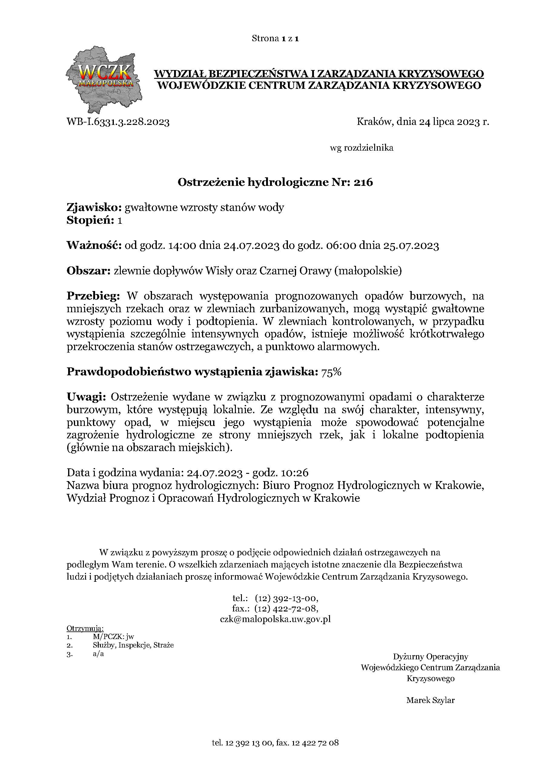 WB-I-6331-3-228-2023_ostrzezenie_hydrologiczne_nr_216