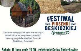 Galeria aktualności Zapraszamy wszystkich na aktywne wycieczki podczas Festiwalu Piosenki Beskidzkiej Grodzisko! 1