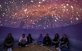Galeria aktualności Poprawny zapis tytułu: Czy w kosmosie żyją węże? Mobilne Planetarium Kopernika w Raciechowicach 1
