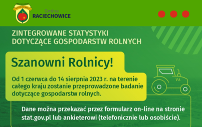 Zdjęcie do Badania rolnicze w wylosowanych gospodarstwach rolnych [01.06.2023 - 14.08.2023]