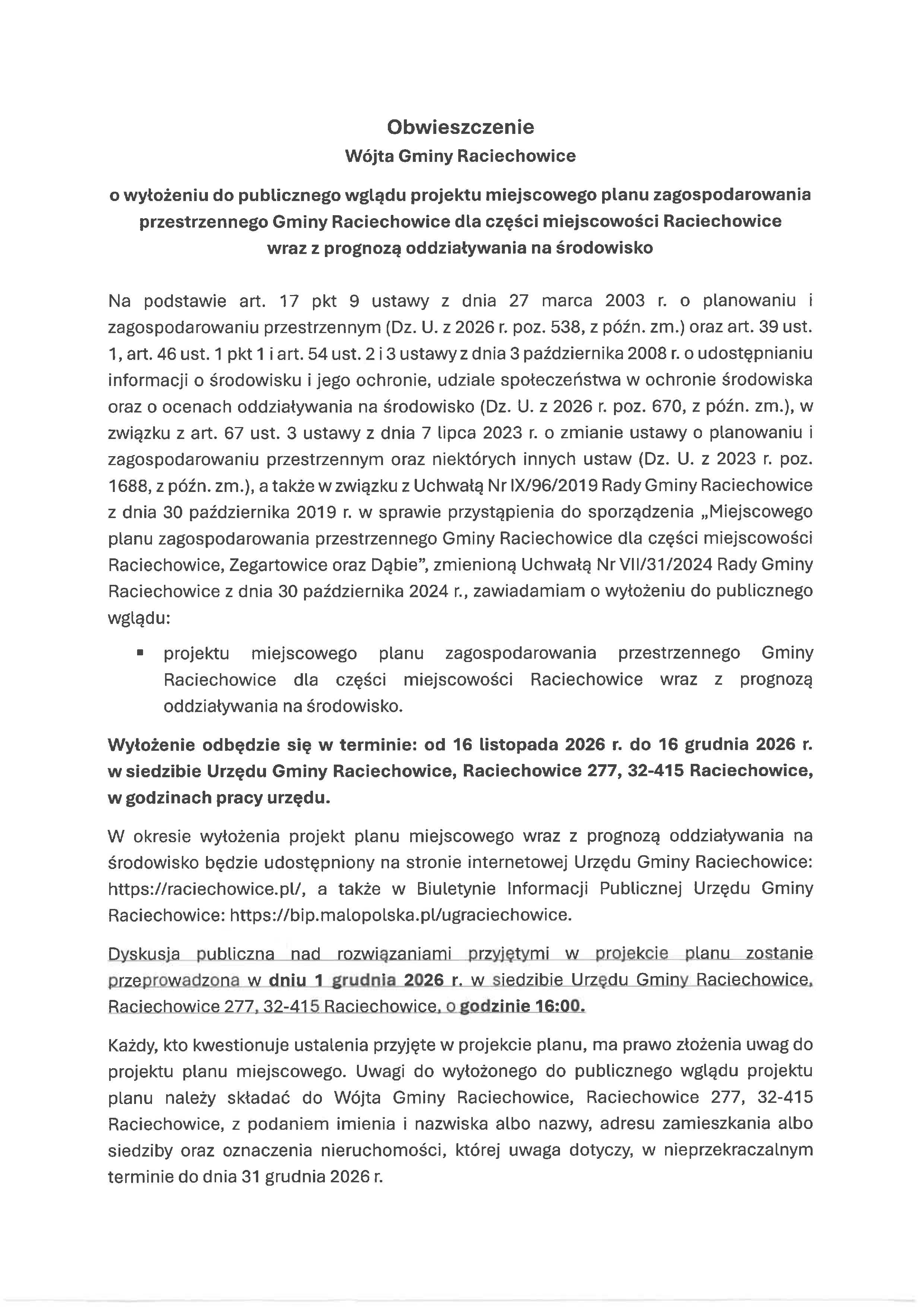 OBWIESZCZENIE_o_wyłożeniu_do_publicznego_wglądu_projektu_MPZP_Strona_1