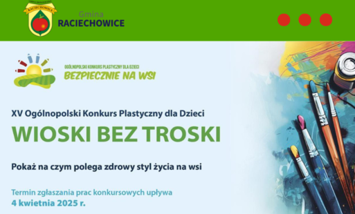 Zdjęcie do &bdquo;WIOSKI BEZ TROSKI&rdquo; &ndash; XV Og&oacute;lnopolski konkurs plastyczny dla dzieci