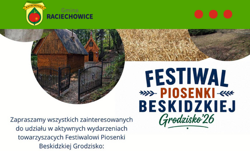 Zdjęcie do Zapraszamy wszystkich na aktywne wycieczki podczas Festiwalu Piosenki Beskidzkiej Grodzisko!
