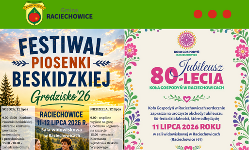 Zdjęcie do Spędź weekend 11&ndash;12 lipca z Gminą Raciechowice!