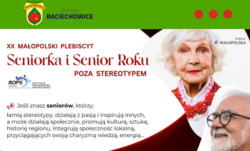 Zdjęcie do Zgłoś wyjątkową Seniorkę lub Seniora z naszej gminy!